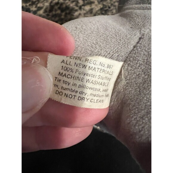 Pound Puppies Purries Purry Kitty Cat 7" Tonka Grey Tiger Stripe Tabby Vintage - Picture 5 of 8